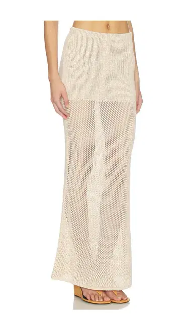 Lovers and Friends Emmalee Pointelle Maxi Skirt | Thumbnail 2