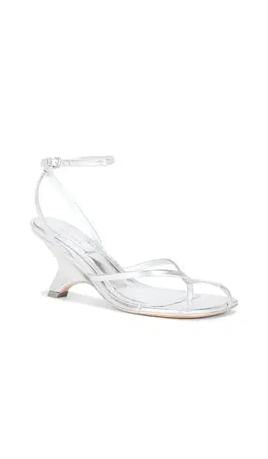 Simkhai Kelsey Metallic Leather Strappy Wedge | Thumbnail 2 Simkhai Kelsey Metallic Leather Strappy Wedge | Thumbnail 2