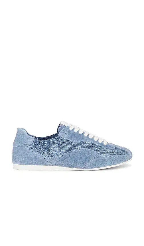 Simkhai Georgie Elasticized Denim Leather Sneaker
