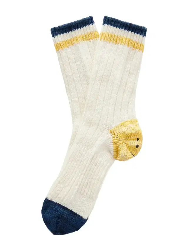 KAPITAL Ivy Rainbowy Happy Heel Cotton and Hemp-Blend Socks - Men