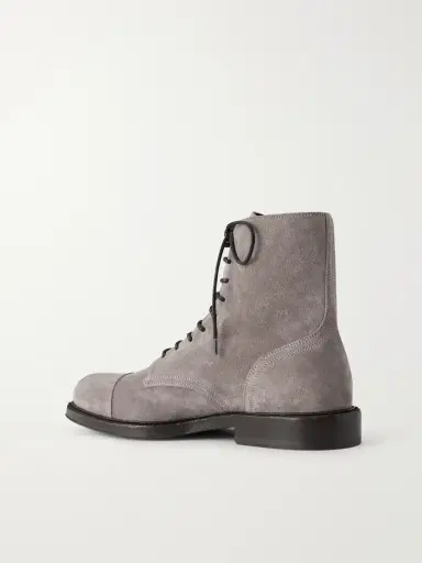 Brunello Cucinelli Suede Derby Boots - Men | Thumbnail 4 Brunello Cucinelli Suede Derby Boots - Men | Thumbnail 4