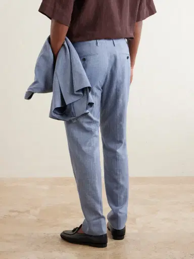 MR P. Straight-Leg Pleated Wool, Silk and Linen-Blend Suit Trousers - Men | Thumbnail 4 MR P. Straight-Leg Pleated Wool, Silk and Linen-Blend Suit Trousers - Men | Thumbnail 4