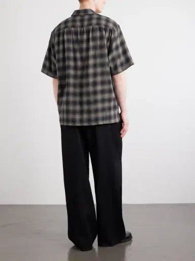 Our Legacy Checked Cotton and Wool-Blend Shirt - Men | Thumbnail 4 Our Legacy Checked Cotton and Wool-Blend Shirt - Men | Thumbnail 4