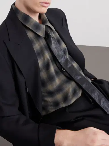 Our Legacy Checked Cotton and Wool-Blend Shirt - Men | Thumbnail 5 Our Legacy Checked Cotton and Wool-Blend Shirt - Men | Thumbnail 5