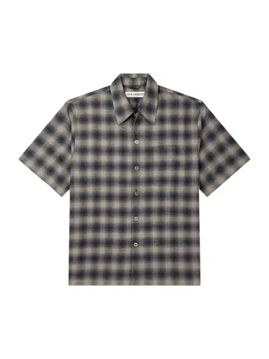 Our Legacy Checked Cotton and Wool-Blend Shirt - Men | Thumbnail 1 Our Legacy Checked Cotton and Wool-Blend Shirt - Men | Thumbnail 1