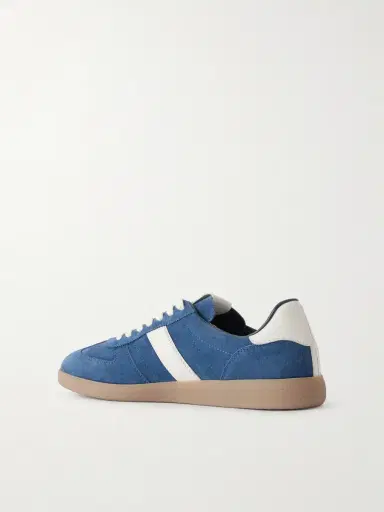 Tom Ford Archer Leather-Trimmed Suede Sneakers - Men | Thumbnail 4