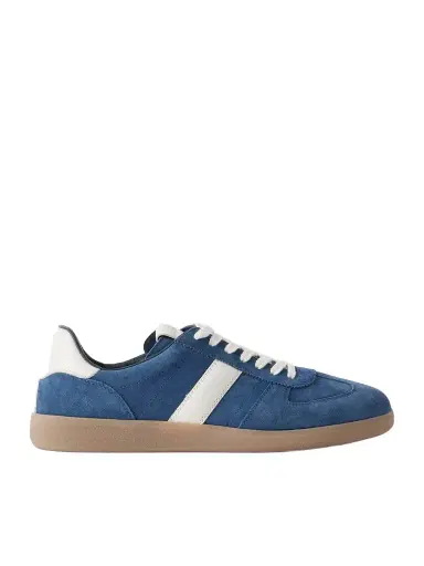 Tom Ford Archer Leather-Trimmed Suede Sneakers - Men | Thumbnail 1