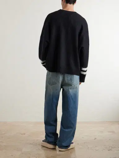 Nahmias Dolphin Dreams Logo-Embroidered Cotton and Wool-Blend Sweater - Men | Thumbnail 4