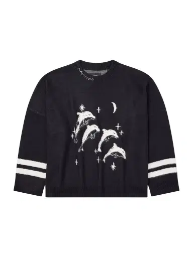 Nahmias Dolphin Dreams Logo-Embroidered Cotton and Wool-Blend Sweater - Men | Thumbnail 1