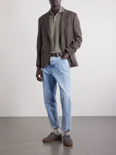 Brunello Cucinelli Logo-Print Cotton-Piqué Polo Shirt - Men | Thumbnail 2 Brunello Cucinelli Logo-Print Cotton-Piqué Polo Shirt - Men | Thumbnail 2
