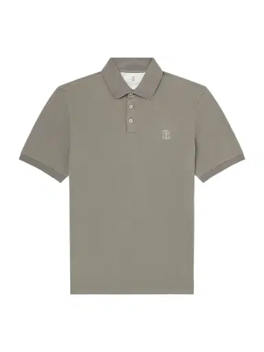 Brunello Cucinelli Logo-Print Cotton-Piqué Polo Shirt - Men | Thumbnail 1 Brunello Cucinelli Logo-Print Cotton-Piqué Polo Shirt - Men | Thumbnail 1