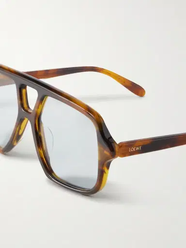 Loewe Aviator-Style Tortoiseshell Acetate Sunglasses - Men | Thumbnail 5