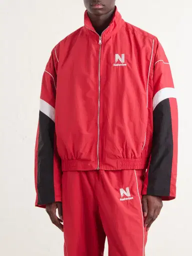 Nahmias Logo-Embroidered Striped Nylon Jacket - Men | Thumbnail 3 Nahmias Logo-Embroidered Striped Nylon Jacket - Men | Thumbnail 3