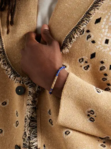 John Hardy Gold Lapis Lazuli Heishi Beaded Bracelet - Men | Thumbnail 2 John Hardy Gold Lapis Lazuli Heishi Beaded Bracelet - Men | Thumbnail 2