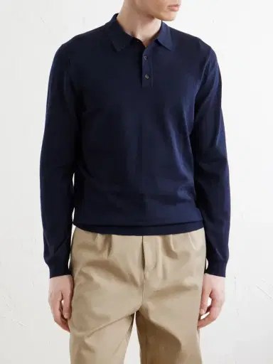 Slowear Zanone Slim-Fit Flexwool Polo Shirt - Men | Thumbnail 3 Slowear Zanone Slim-Fit Flexwool Polo Shirt - Men | Thumbnail 3