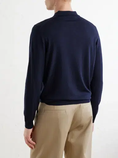 Slowear Zanone Slim-Fit Flexwool Polo Shirt - Men | Thumbnail 4 Slowear Zanone Slim-Fit Flexwool Polo Shirt - Men | Thumbnail 4