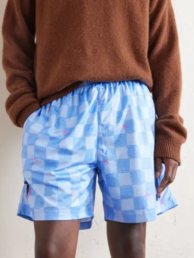 Nahmias Scribble Straight-Leg Printed Jersey Shorts - Men | Thumbnail 5 Nahmias Scribble Straight-Leg Printed Jersey Shorts - Men | Thumbnail 5
