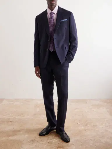 Paul Smith Straight-Leg Pleated Wool Suit Trousers - Men | Thumbnail 2 Paul Smith Straight-Leg Pleated Wool Suit Trousers - Men | Thumbnail 2