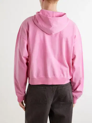 424 Academy Logo-Appliquéd Cotton-Jersey Zip-Up Hoodie - Men | Thumbnail 4