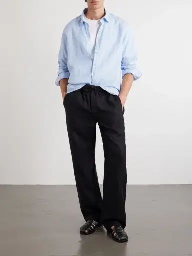 Sunspel Linen Shirt - Men | Thumbnail 2 Sunspel Linen Shirt - Men | Thumbnail 2