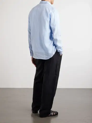Sunspel Linen Shirt - Men | Thumbnail 4 Sunspel Linen Shirt - Men | Thumbnail 4