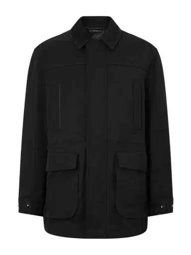 Tom Ford Suede-Trimmed Cotton-Blend Twill Jacket - Men | Thumbnail 1 Tom Ford Suede-Trimmed Cotton-Blend Twill Jacket - Men | Thumbnail 1