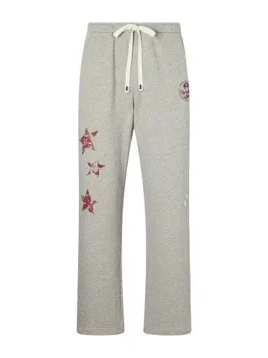 Nahmias Youth Enrichment Wide-Leg Logo-Print Distressed Cotton Sweatpants - Men | Thumbnail 1