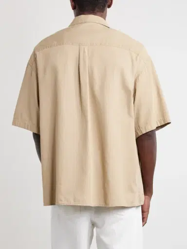 Loewe Camp-Collar Anagram-Detailed Cotton-Twill Shirt - Men | Thumbnail 4 Loewe Camp-Collar Anagram-Detailed Cotton-Twill Shirt - Men | Thumbnail 4