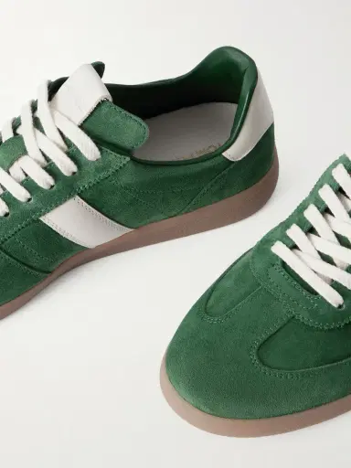 Tom Ford Archer Leather-Trimmed Suede Sneakers - Men | Thumbnail 5 Tom Ford Archer Leather-Trimmed Suede Sneakers - Men | Thumbnail 5