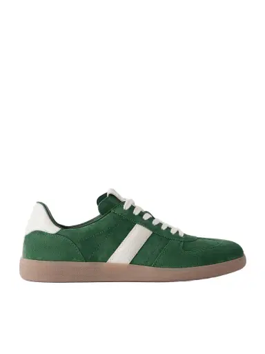 Tom Ford Archer Leather-Trimmed Suede Sneakers - Men | Thumbnail 1 Tom Ford Archer Leather-Trimmed Suede Sneakers - Men | Thumbnail 1