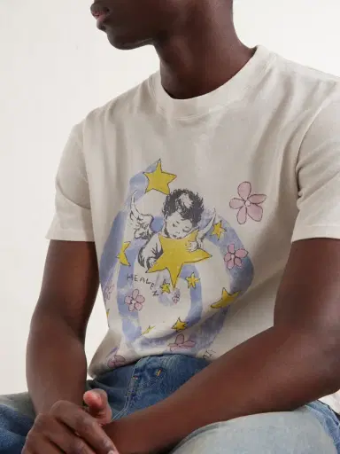 Nahmias Heaven Printed Cotton-Jersey T-Shirt - Men | Thumbnail 5