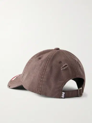 Nahmias Miracle Distressed Logo-Embroidered Cotton-Twill Cap - Men | Thumbnail 4 Nahmias Miracle Distressed Logo-Embroidered Cotton-Twill Cap - Men | Thumbnail 4