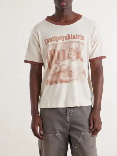 Enfants Riches Déprimés L'Antipsychiatrie Printed Cotton-Jersey T-Shirt - Men | Thumbnail 3