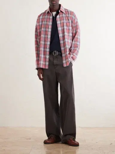 Nahmias Checked Cotton-Blend Shirt - Men | Thumbnail 2 Nahmias Checked Cotton-Blend Shirt - Men | Thumbnail 2