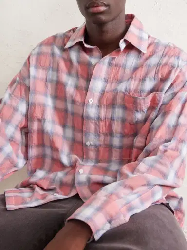 Nahmias Checked Cotton-Blend Shirt - Men | Thumbnail 5 Nahmias Checked Cotton-Blend Shirt - Men | Thumbnail 5