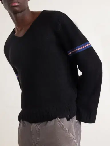 Enfants Riches Déprimés Distressed Striped Cashmere Sweater - Men | Thumbnail 5 Enfants Riches Déprimés Distressed Striped Cashmere Sweater - Men | Thumbnail 5
