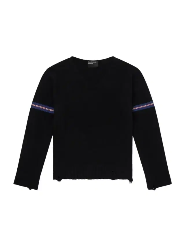 Distressed Striped Cashmere Sweater - Men