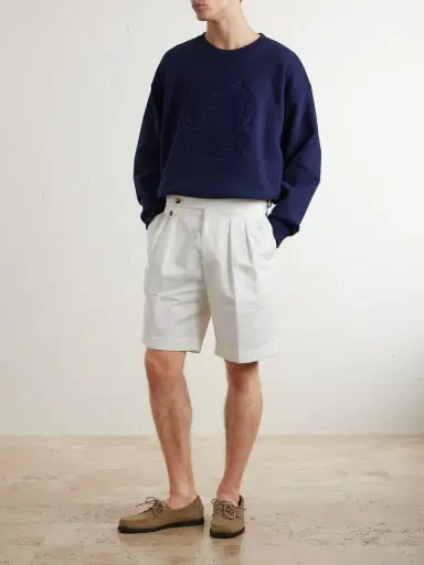 Polo Ralph Lauren Wimbledon Logo-Embroidered Cotton Sweatshirt - Men | Thumbnail 2 Polo Ralph Lauren Wimbledon Logo-Embroidered Cotton Sweatshirt - Men | Thumbnail 2