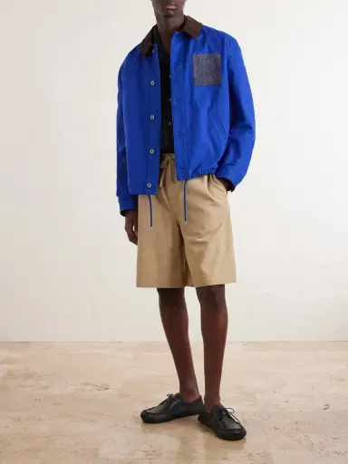Loewe Straight-Leg Cotton Drawstring Shorts - Men | Thumbnail 2 Loewe Straight-Leg Cotton Drawstring Shorts - Men | Thumbnail 2