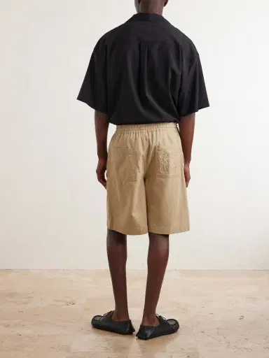 Loewe Straight-Leg Cotton Drawstring Shorts - Men | Thumbnail 4 Loewe Straight-Leg Cotton Drawstring Shorts - Men | Thumbnail 4