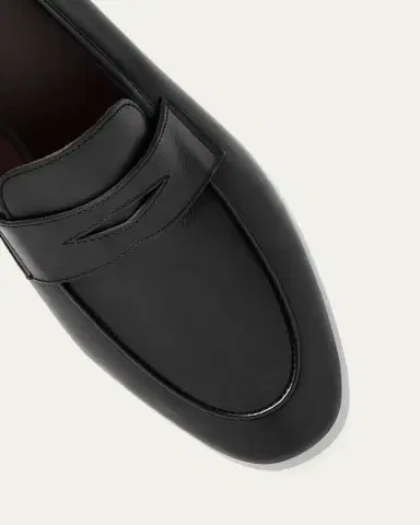 Bougeotte Flaneur Leather Flat Penny Loafers | Thumbnail 3