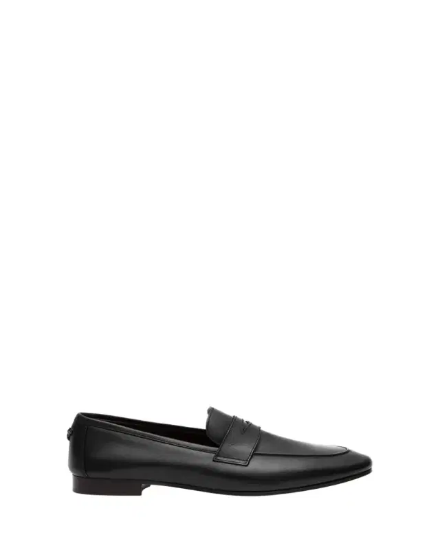 Bougeotte Flaneur Leather Flat Penny Loafers