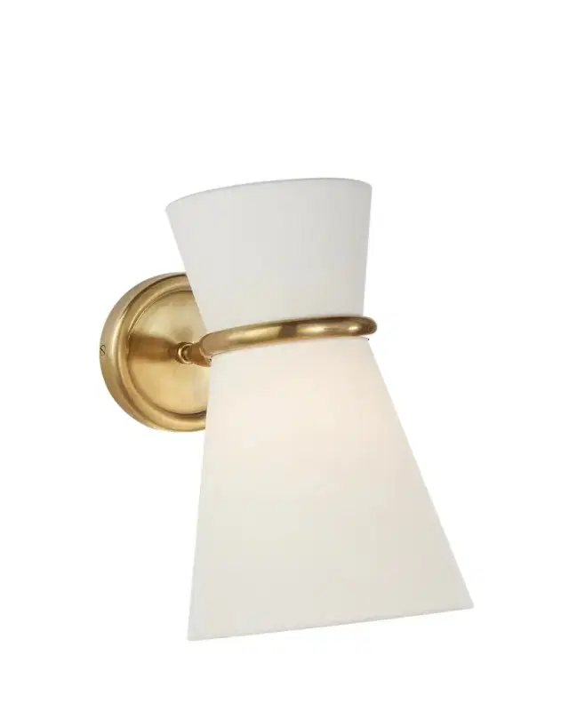 Visual Comfort Signature Clarkson Small Single Pivoting Sconce By AERIN