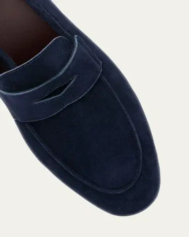 Bougeotte Suede Slip-On Penny Loafers | Thumbnail 2 Bougeotte Suede Slip-On Penny Loafers | Thumbnail 2