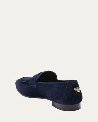 Bougeotte Suede Slip-On Penny Loafers | Thumbnail 3 Bougeotte Suede Slip-On Penny Loafers | Thumbnail 3