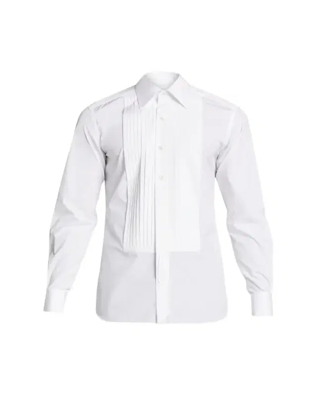 Men's Plisse Plastron Tuxedo Shirt