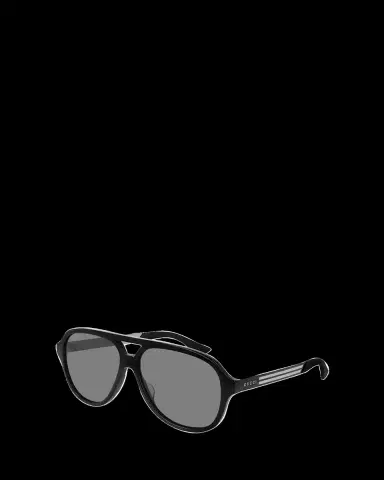 Gucci Men's Aviator Logo Sunglasses | Thumbnail 2