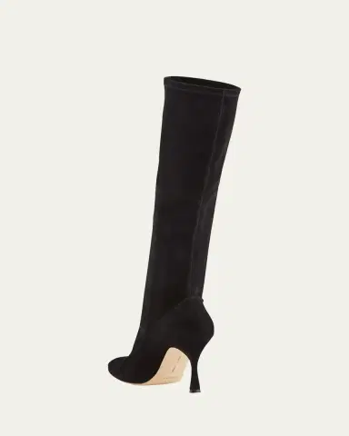 Manolo Blahnik Pamfilo 90mm Suede Knee Boots | Thumbnail 2 Manolo Blahnik Pamfilo 90mm Suede Knee Boots | Thumbnail 2