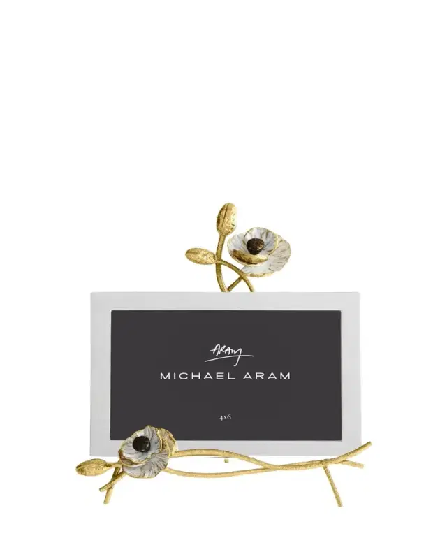 Michael Aram Anemone Easel Frame, 4" x 6"