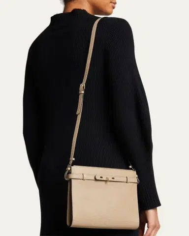 Valextra B-Tracollina Leather Shoulder Bag | Thumbnail 2
